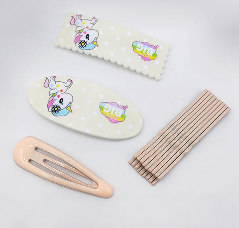 Hana Jewel 12 Pcs Girls Braided Hair Set - Mix of Bobby Pins, Tic Tac Clips & Snap Hair Clips for Stylish Hairdos Hana Jewel 12 Pcs Girls Braided Hair Set - Mix of Bobby Pins, Tic Tac Clips & Snap Hair Clips for Stylish Hairdos