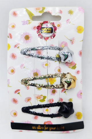 Hana Jewel 12 Pcs Sparkling Dazzle Small Glitter Star-Shaped Tic Tac Hair Clips - Colorful & Stylish Hair Pins for Girls (Multicolor) Hana Jewel 12 Pcs Sparkling Dazzle Small Glitter Star-Shaped Tic Tac Hair Clips - Colorful & Stylish Hair Pins for Girls (Multicolor)