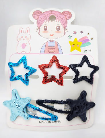 Impression Set of 12 Star-Designed Sequins Embellished Snap Clips - Multicolor, Stylish Hair Accessories for Girls & Women Impression Set of 12 Star-Designed Sequins Embellished Snap Clips - Multicolor, Stylish Hair Accessories for Girls & Women