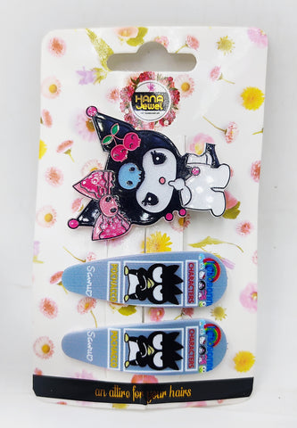 Impression Chocuk Karomi Patterned Snap Buckle Set - 12 Pcs, Stylish and Cute Hair Accessories for Girls & Women Impression Chocuk Karomi Patterned Snap Buckle Set - 12 Pcs, Stylish and Cute Hair Accessories for Girls & Women