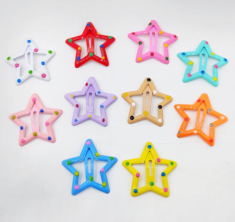 Star Combo Kids Hair Clip (1 Card 10 pieces) (12 Card Packet) Star Combo Kids Hair Clip (1 Card 10 pieces) (12 Card Packet)