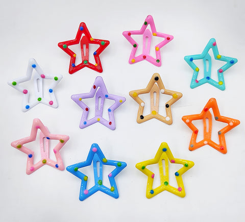 Star Combo Kids Hair Clip (1 Card 10 pieces) (12 Card Packet) Star Combo Kids Hair Clip (1 Card 10 pieces) (12 Card Packet)
