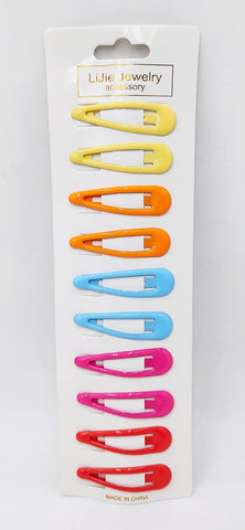 LiJie Jewelry Accessory 12 Pcs Multicolor Tic Tac Clips Hair Pins - Stylish Hair Accessories for Girls & Women LiJie Jewelry Accessory 12 Pcs Multicolor Tic Tac Clips Hair Pins - Stylish Hair Accessories for Girls & Women