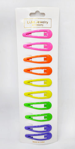 LiJie Jewelry Accessory 12 Pcs Multicolor Tic Tac Clips Hair Pins - Stylish Hair Accessories for Girls & Women LiJie Jewelry Accessory 12 Pcs Multicolor Tic Tac Clips Hair Pins - Stylish Hair Accessories for Girls & Women