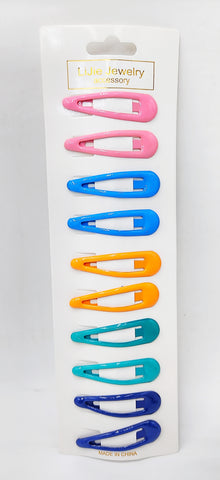 LiJie Jewelry Accessory 12 Pcs Multicolor Tic Tac Clips Hair Pins - Stylish Hair Accessories for Girls & Women LiJie Jewelry Accessory 12 Pcs Multicolor Tic Tac Clips Hair Pins - Stylish Hair Accessories for Girls & Women