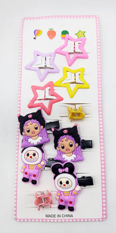 Pack of 12 Pcs Baby Hair Clips and Cartoon Star Hair Clips - Multicolour Hair Accessories for Girls and Kids Pack of 12 Pcs Baby Hair Clips and Cartoon Star Hair Clips - Multicolour Hair Accessories for Girls and Kids