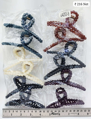 Impression Colored Plastic Hair Clutcher (Pack of 12) Impression Colored Plastic Hair Clutcher (Pack of 12)