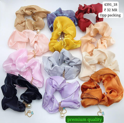 Impression Beautiful Silky Scrunchies (Pack of 12) Impression Beautiful Silky Scrunchies (Pack of 12)