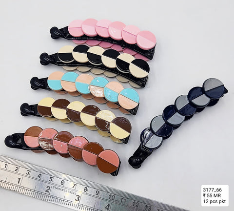 Impression Banana Hair Clip Classic FashionableTwist Clip Banana Clips  pack of 12 pcs) Impression Banana Hair Clip Classic FashionableTwist Clip Banana Clips  pack of 12 pcs)