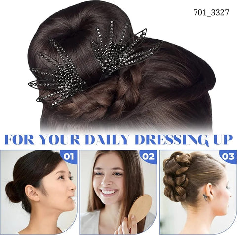 Impression Elegant Easy Bun Maker Hair Accessories For Women (Pack of 12) Impression Elegant Easy Bun Maker Hair Accessories For Women (Pack of 12)