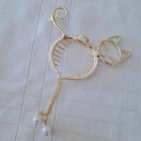 Impression   Pearl Tassel Rhinestone Hair Clasp Bun Maker Claw for Girls High Ponytail Hair Clip Temperament Buckle Headdress Impression   Pearl Tassel Rhinestone Hair Clasp Bun Maker Claw for Girls High Ponytail Hair Clip Temperament Buckle Headdress