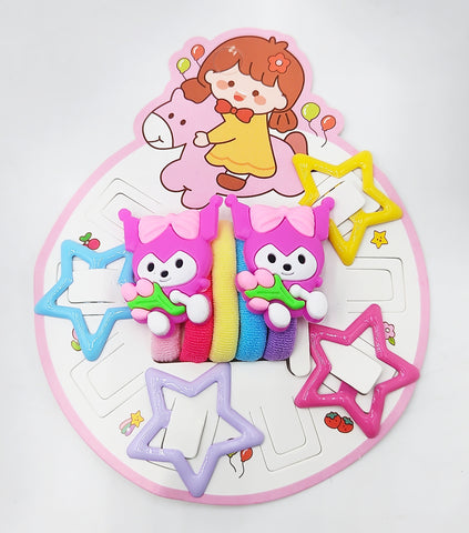 Pack of 12 Kawaii Anime Cartoon Cloud Hair Barrettes - Cute Flower Bow Claw Clips & Flat Hair Pins for Girls, Women and Kids Pack of 12 Kawaii Anime Cartoon Cloud Hair Barrettes - Cute Flower Bow Claw Clips & Flat Hair Pins for Girls, Women and Kids