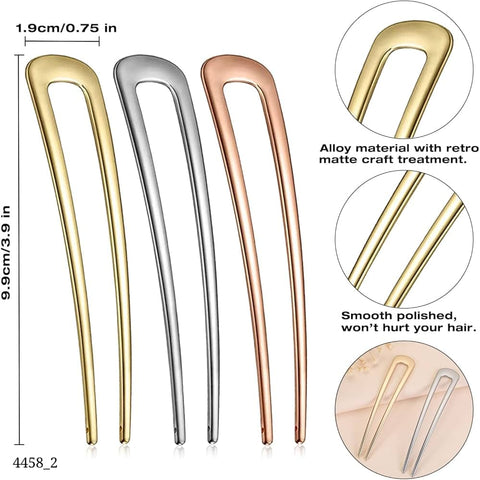 Impression High Quality Metal Hair Accessory (Pack of 12)