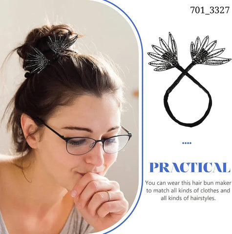 Impression Elegant Easy Bun Maker Hair Accessories For Women (Pack of 12)