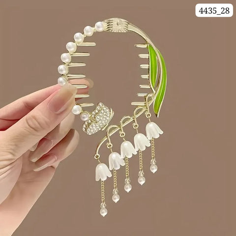Impression Rhinestone Crystal Ponytail Hair Clips (Pack of 12)
