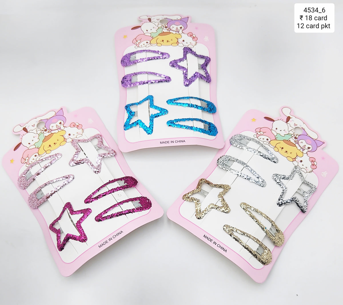 Impression "Glitter Hair Clip Set - 12 Pcs, Sparkling Hair Accessories for Girls & Women, Stylish Tic Tac Clips small