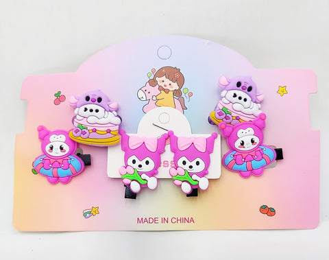 Pack of 12 Pcs Kawaii Cartoon Cloud Hair Barrettes - Cute Claw Clips & Hair Accessories for Baby Girls, Kids, and Gifts