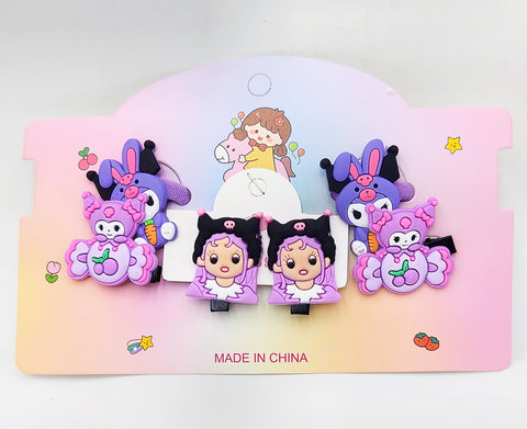 Pack of 12 Pcs Kawaii Cartoon Cloud Hair Barrettes - Cute Claw Clips & Hair Accessories for Baby Girls, Kids, and Gifts