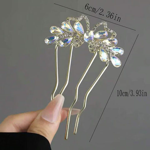 Impression Golden Flower Hairpin New Chinese Hairpin Female Old Style Coiled Hair, Temperament Hairpin, Hair Comb Daily Hairpin Child