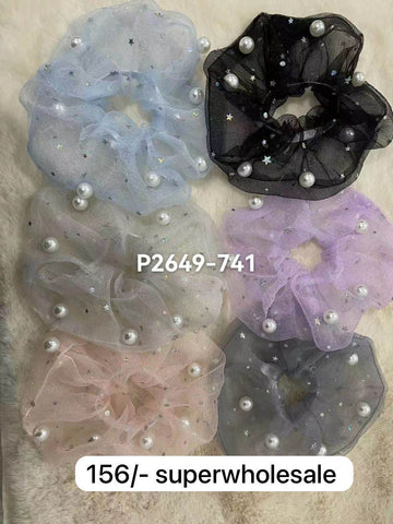 2649_741 | 12-PCS OPP PACKING | SCRUNCHIES | IMPRESSIONS4U