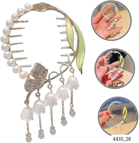 Impression Rhinestone Crystal Ponytail Hair Clips (Pack of 12)