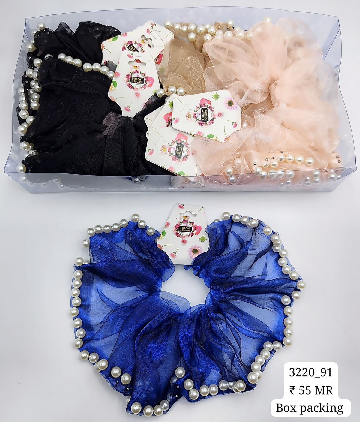 3220_91 | 12-PCS OPP PACKING | SCRUNCHIES | IMPRESSIONS4U