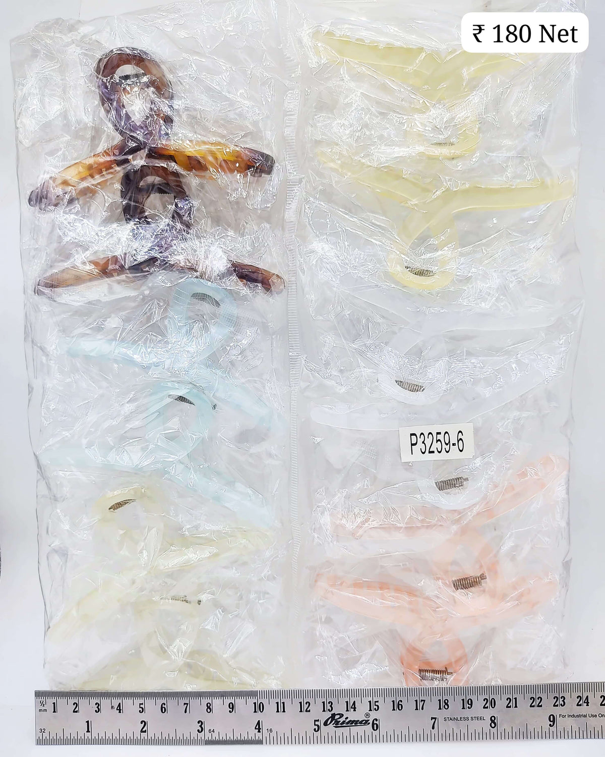 Impression Stylish Colored Plastic Hair Clutcher (Pack of 12)