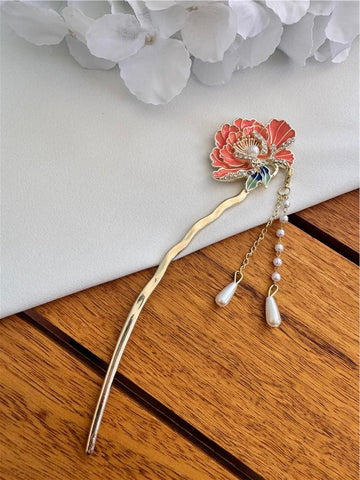 Impression Tassel Hanfu Hair Chopstick Head Piece