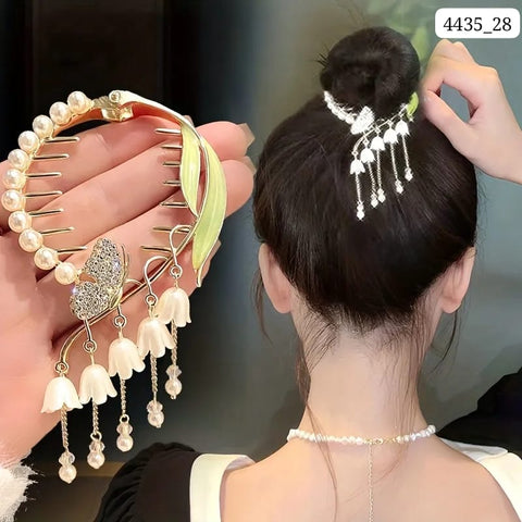 Impression Rhinestone Crystal Ponytail Hair Clips (Pack of 12)