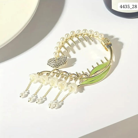 Impression Rhinestone Crystal Ponytail Hair Clips (Pack of 12)