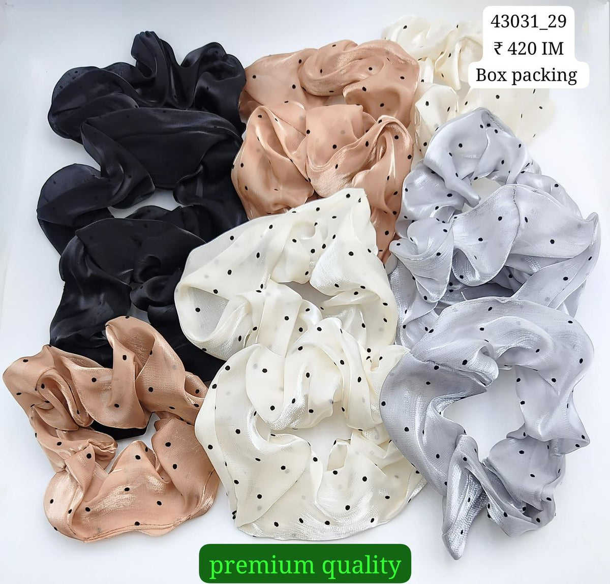 43031_29 | 12-PCS OPP PACKING | SCRUNCHIES | IMPRESSIONS4U