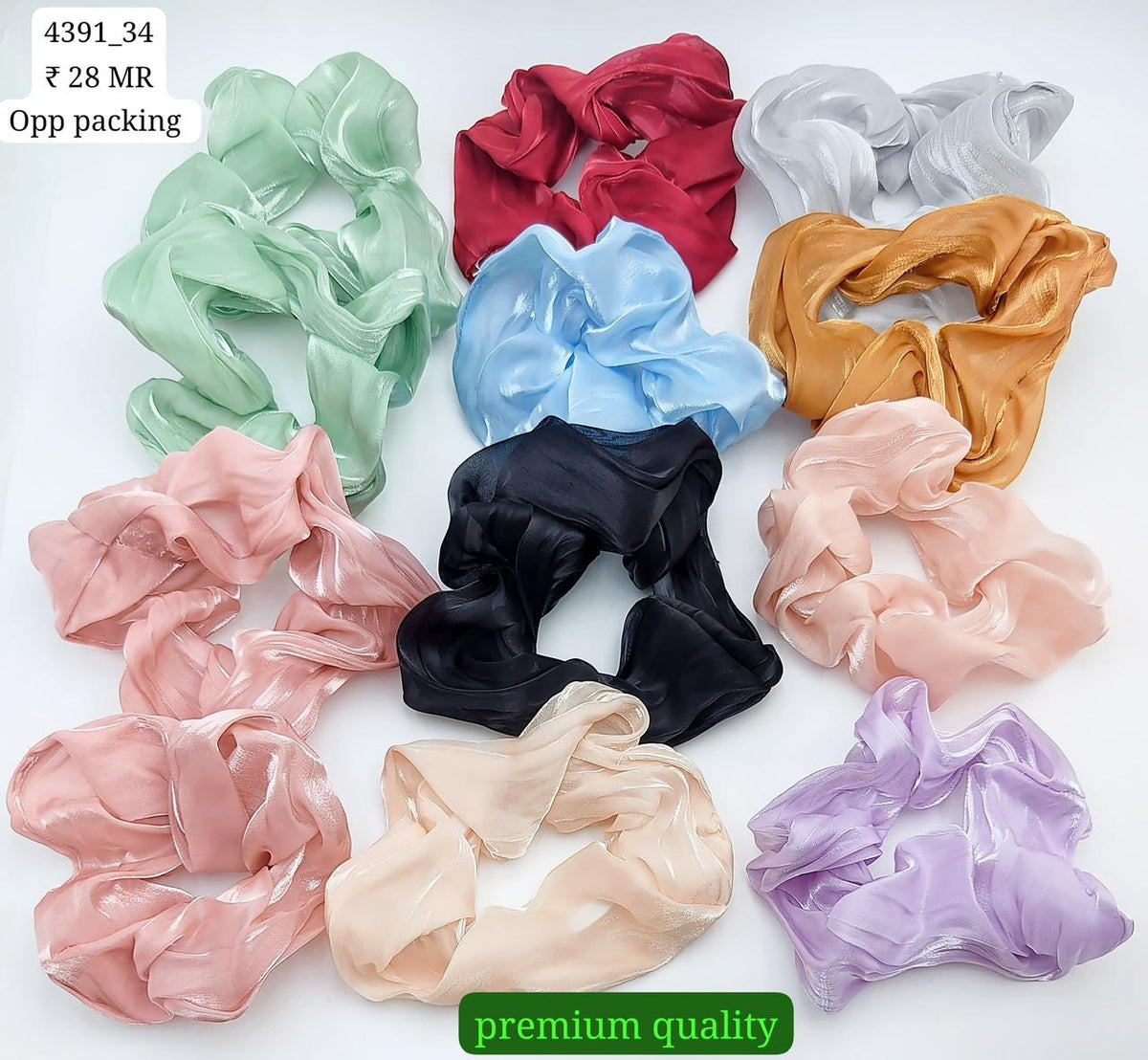 4391_34 | 12-PCS OPP PACKING | SCRUNCHIES | IMPRESSIONS4U