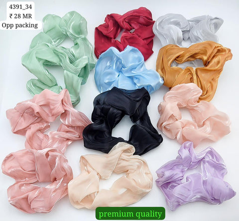 4391_34 | 12-PCS OPP PACKING | SCRUNCHIES | IMPRESSIONS4U