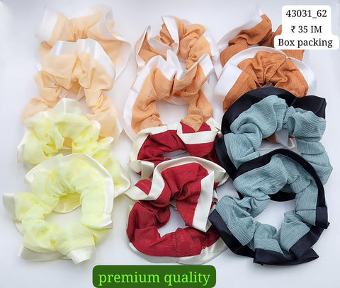 43031_62 | 12-PCS OPP PACKING | SCRUNCHIES | IMPRESSIONS4U | PRICE IM