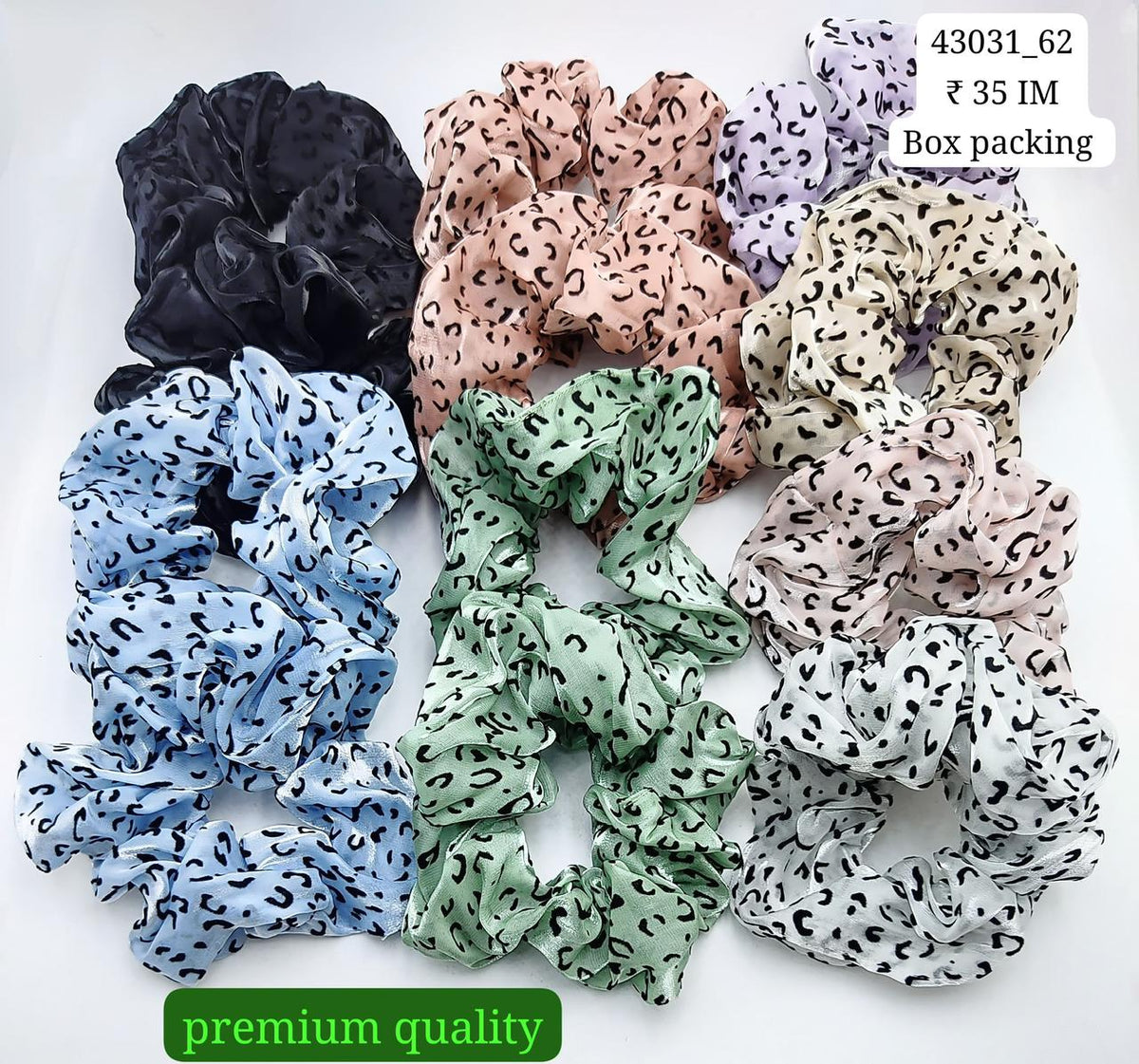 43031_62B | 12-PCS OPP PACKING | SCRUNCHIES | IMPRESSIONS4U | PRICE IM