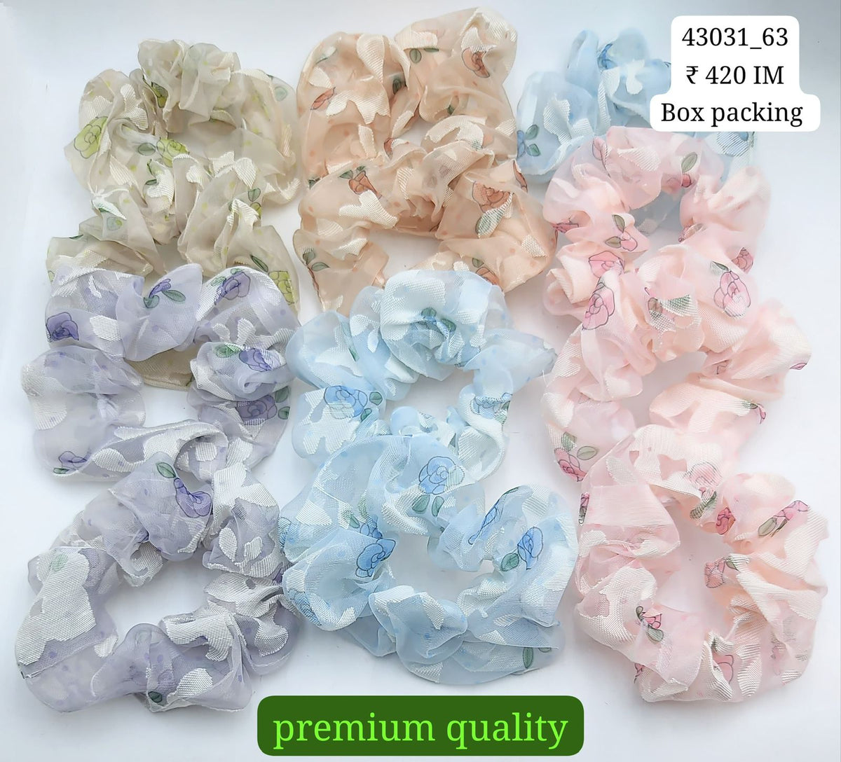 43031_63 | 12-PCS OPP PACKING | SCRUNCHIES | IMPRESSIONS4U