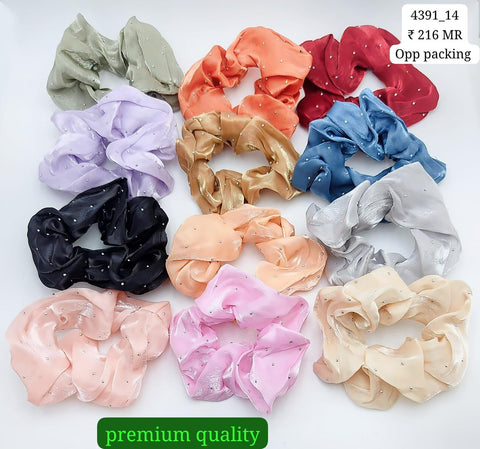 4391_14A | 12-PCS OPP PACKING | SCRUNCHIES | IMPRESSIONS4U