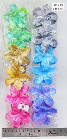 Impression Colored Plastic Hair Clutcher (Pack of 12)