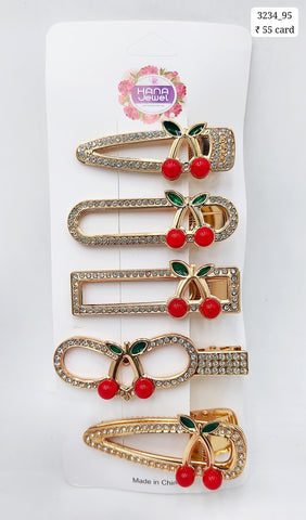 Impression 5 pcs Large Hair Claw Clips for Thick Thin Hair (Pack of 12)