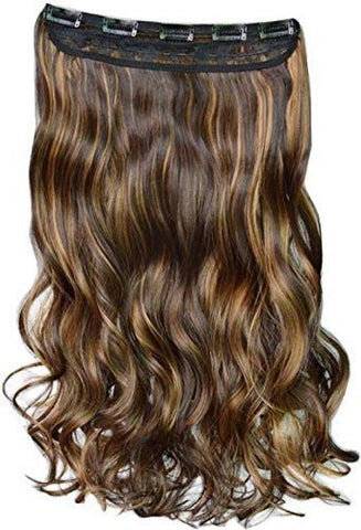 Impression Premium Synthetic Hair Extension Curly Highlight Color (Pack of 12)