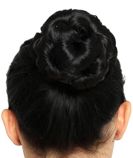 Impression Synthetic Hair/Juda Bun Black Color (Pack of 12)