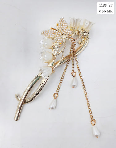 Impression Rhinestone Twisted Banana Jaw Clip (Pack of 12)