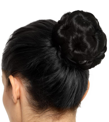 Impression Synthetic Hair/Juda Bun Black Color (Pack of 12)