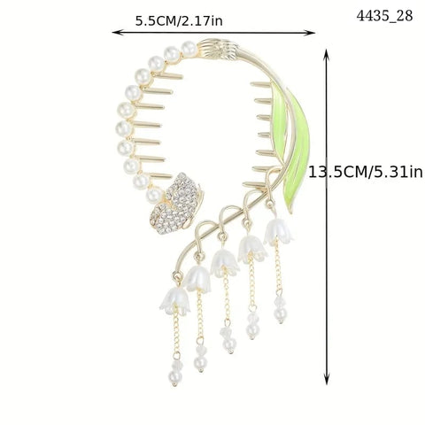 Impression Rhinestone Crystal Ponytail Hair Clips (Pack of 12)