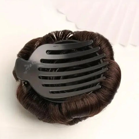 Impression Synthetic Hair/Juda Stone Bun Brown Color(Pack of 12)