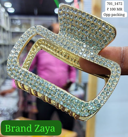 701_1472 | ZAYA CLUTCHER | 12-PCS OPP PACKING | (100/- RS PER PCS)