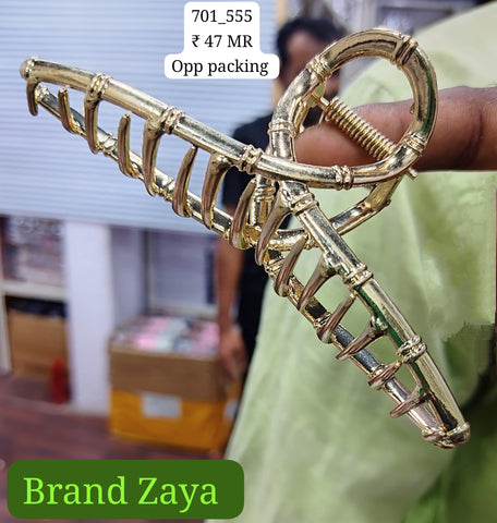 701_555 | ZAYA CLUTCHER | 12-PCS OPP PACKING | (47/- RS PER PCS)