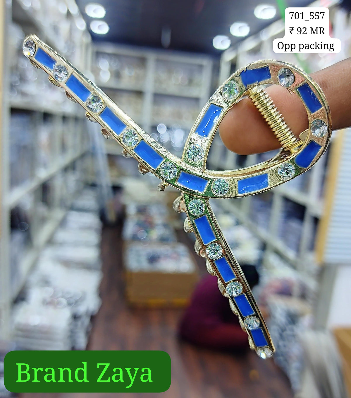 701_557 | ZAYA CLUTCHER | 12-PCS OPP PACKING | (92/- RS PER PCS)