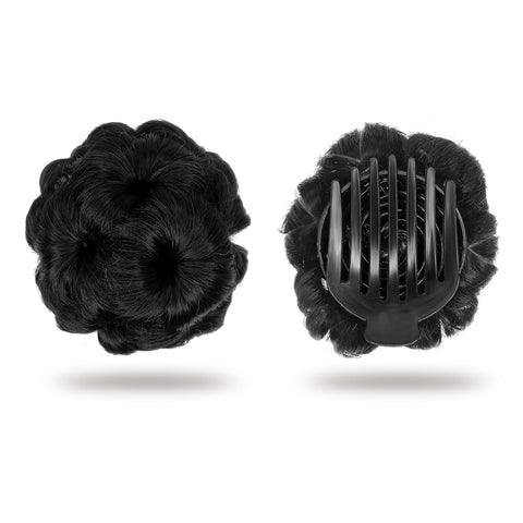 Impression Synthetic Hair/Juda Bun Black Color (Pack of 12)