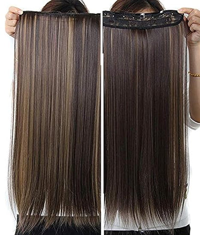 Impression Premium Synthetic Hair Extension Straight Highlight Color (Pack of 12)